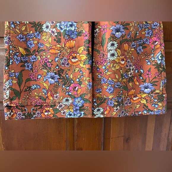 Maeve by Anthropologie Floral Crop Wide Leg Pants Size 2 Cottagecore Boho Retro - Picture 4 of 11